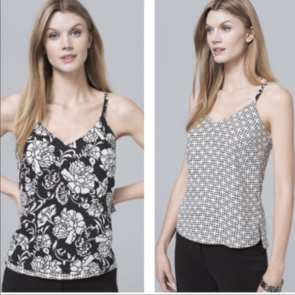 White House Black Market Tops - White House Black Market Reversible Tank Top
